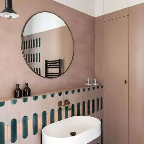 Taupe bathroom